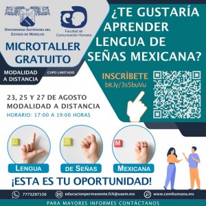 Microtaller gratuito: Lengua de Señas Mexicana