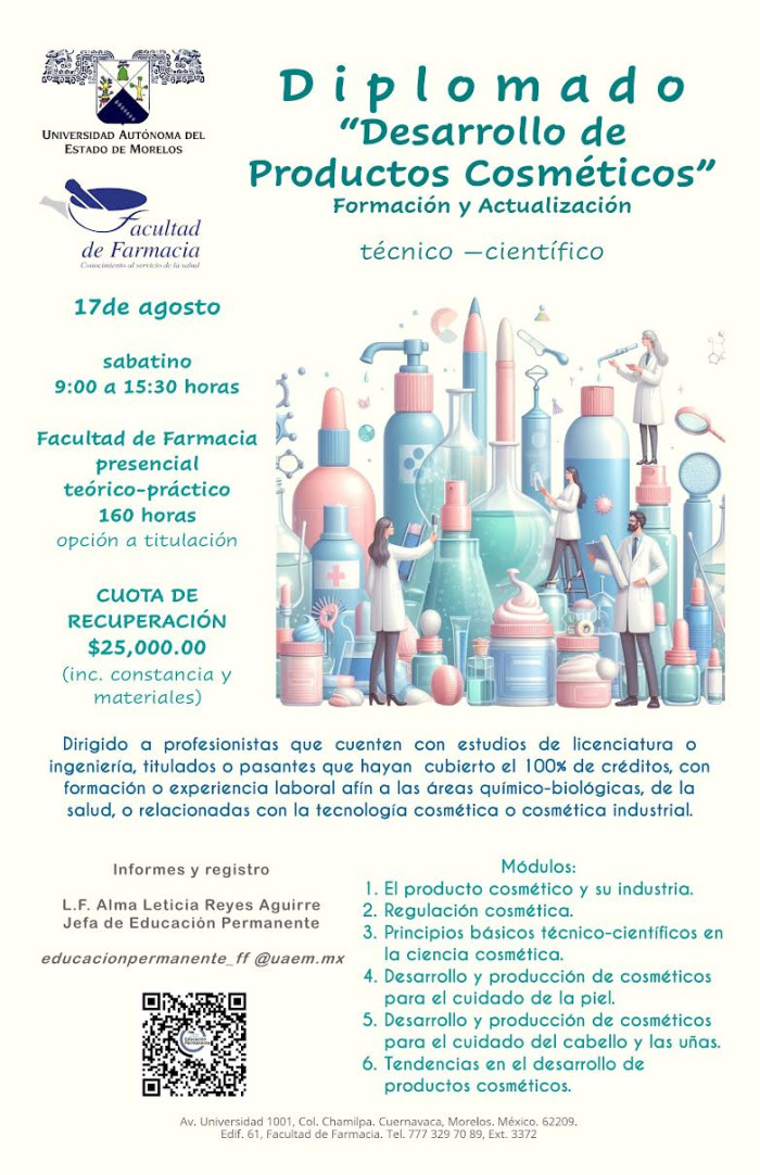 Diplomado "Desarrollo de Productos Cosméticos"