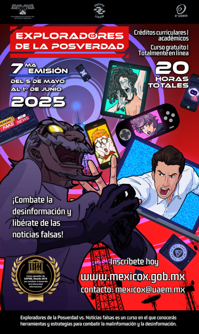 MOOC Exploradores de la Posverdad vs. Noticias Falsas 2025 - inscripciones abiertas