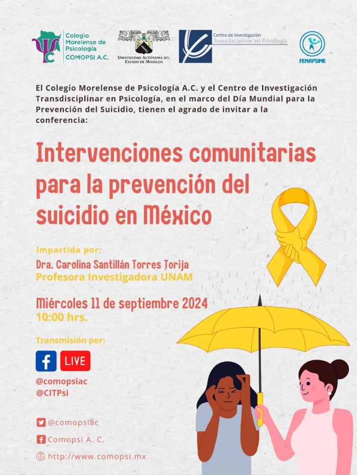 Intervenciones comunitarias para la prevención del suicidio en México
