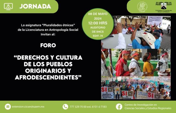 Foro: "Derechos y Cultura De Los Pueblos Originarios Y Afrodescendientes"