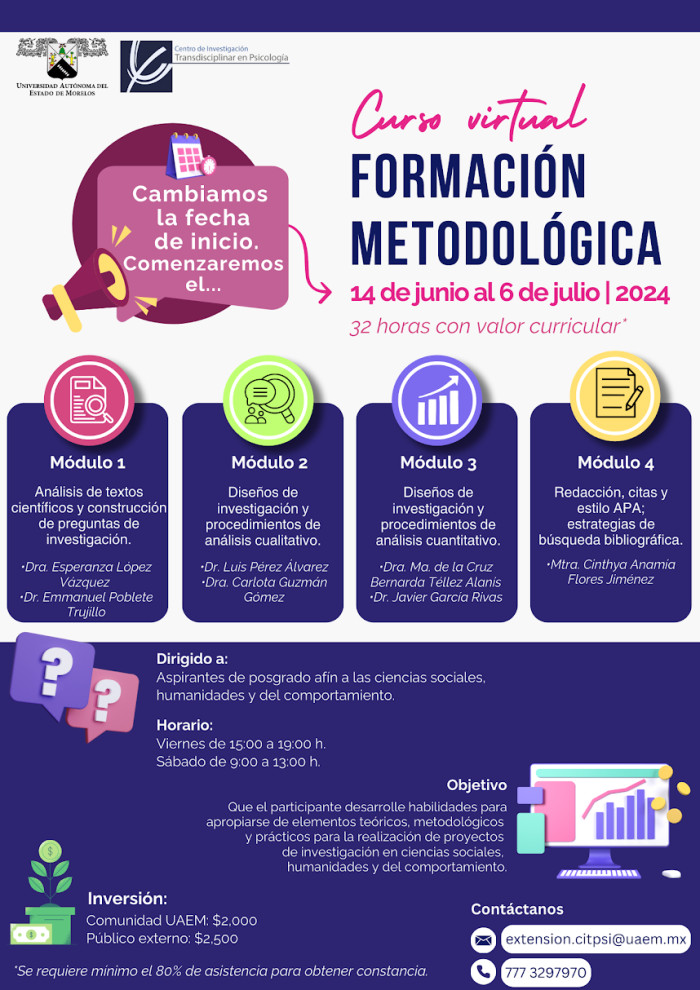 Curso virtual "Formación Metodológica"
