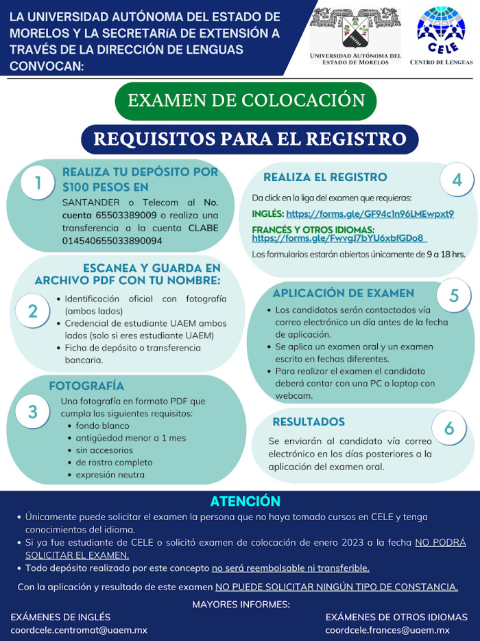 Examen colocación CELE 2024