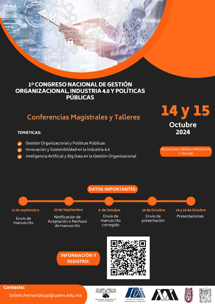 1° Congreso Nacional de Gestión Organizacional, Industria 4.0 y Políticas Públicas