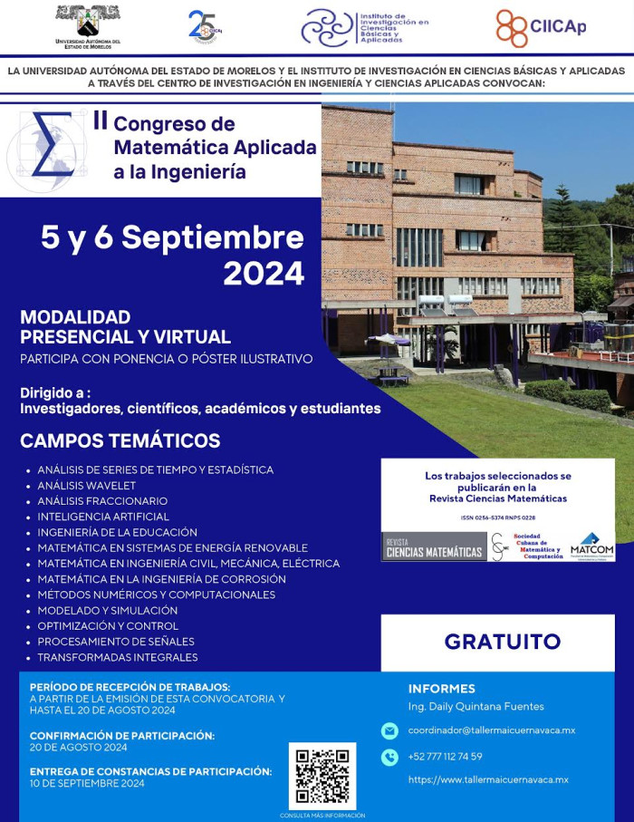 II Congreso de Matemática Aplicada a la Ingeniería