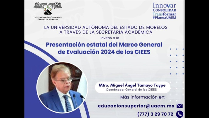 Presentación estatal del Marco General de Evaluación 2024 de los CIEES