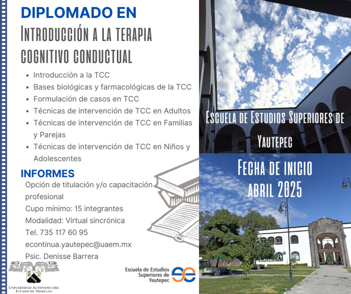 Diplomado en Introducción a la terapia cognitivo conductual