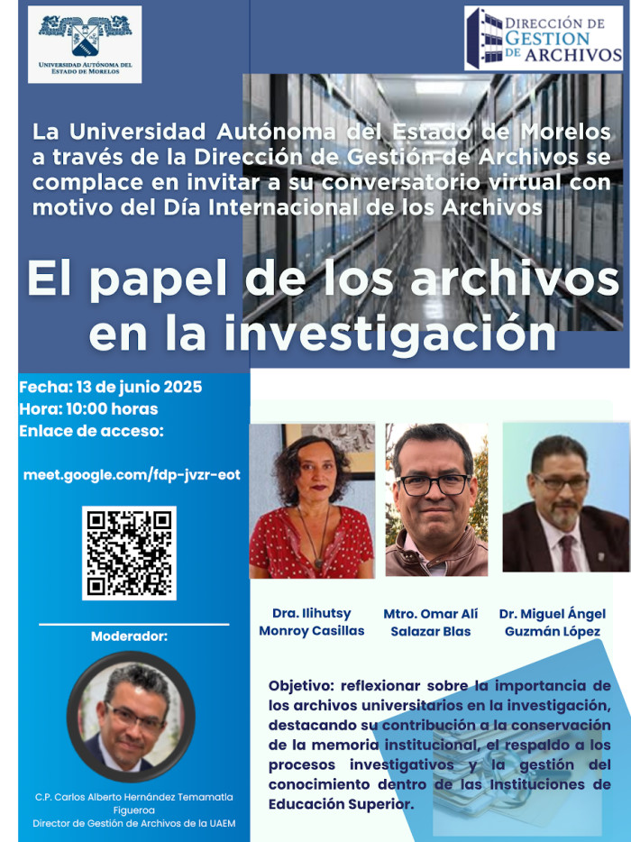 Conversatorio : El papel de los archivos en la investigación