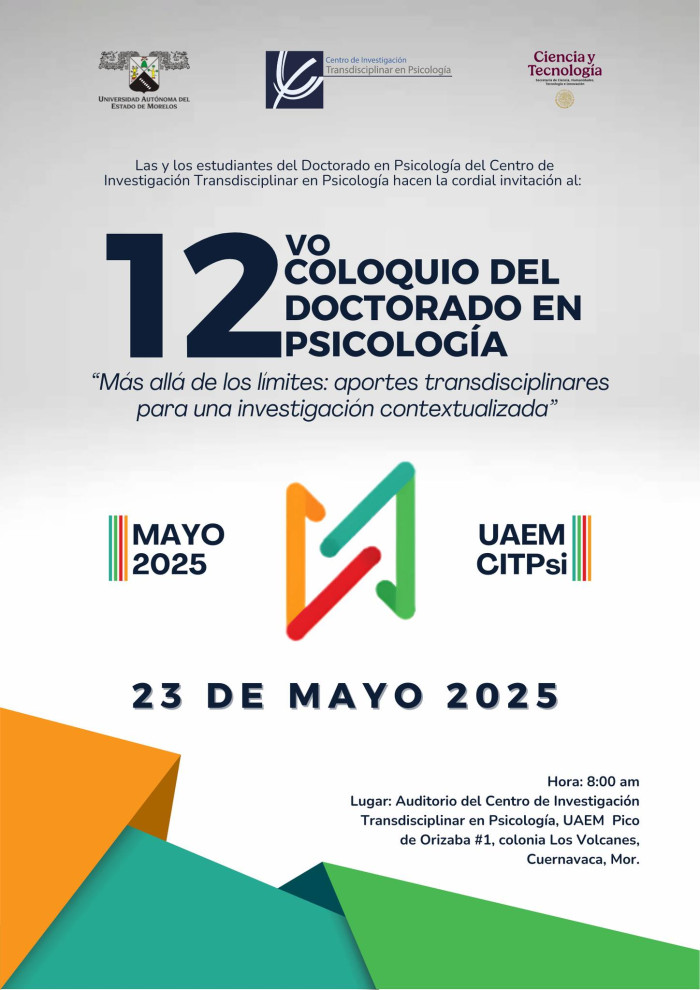 12VO COLOQUIO DEL DOCTORADO EN PSICOLOGÍA