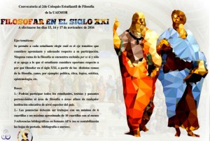 Convocatoria al 2o. Coloquio Estudiantil de Filosofía