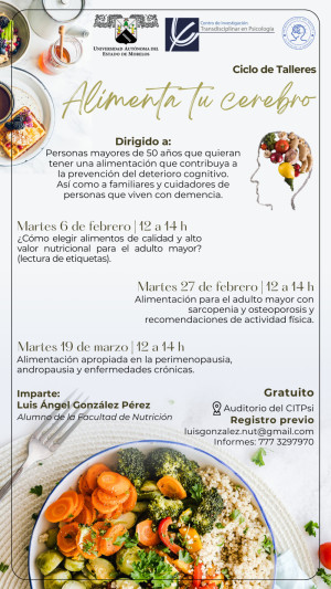 Ciclo de talleres "Alimenta tu cerebro"