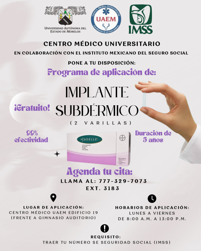 Programa de Aplicación de Implantes Subdérmicos