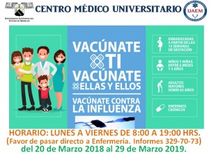 Campaña de vacunación contra la influenza 2018 - 2019