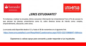 Encuesta Santander Universidades