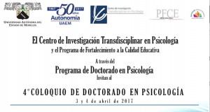 4º COLOQUIO DE DOCTORADO EN PSICOLOGÍA