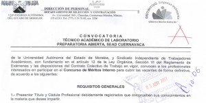 Concurso de méritos Interno