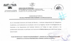 Concurso de méritos Interno