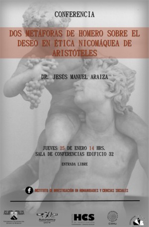Conferencia: Dos metáforas de Homero sobre el deseo en ética nicomáquea de Aristóteles