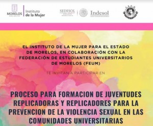 Curso: Proceso para Formación de Juventudes Replicadoras y Replicadores para la Prevencion de la Violencia Sexual en las Comunidades Universitarias