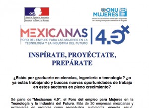 Mexicanas 4.0: Foro del Empleo para las Mujeres en la Tecnología y la Industria del Futuro