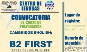 Cursos de Preparación: B2 FIRST (FCE)