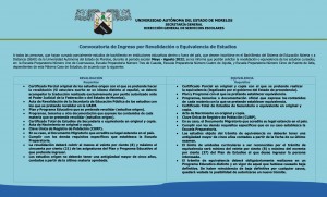 Convocatoria de Ingreso por Revalidación y Equivalencia de Estudios Periodo Mayo-Agosto SEAD 2022