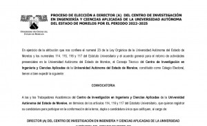 Proceso de elección a Director (a) del Centro de Investigación en Ingeniería y Ciencias Aplicadas 2022-2025