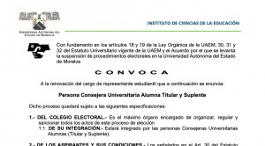  Renovación del Cargo de Persona Consejera Universitaria Alumna Titular y Suplente | ICE 2022