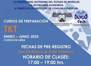 Cursos de preparación TKT enero - junio 2023