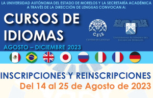 Curso de idiomas Agosto-Diciembre 2023 - CELE