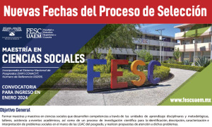 Convocatoria Maestría en Ciencias Sociales 2024