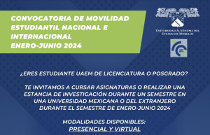 Convocatoria de Movilidad Estudiantil Nacional e Internacional enero-junio 2024