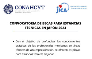 Convocatoria de Becas para estancias técnicas en japón 2023