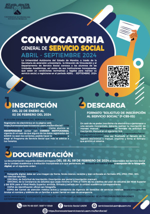 1a. Convocatoria General de Servicio Social 2024