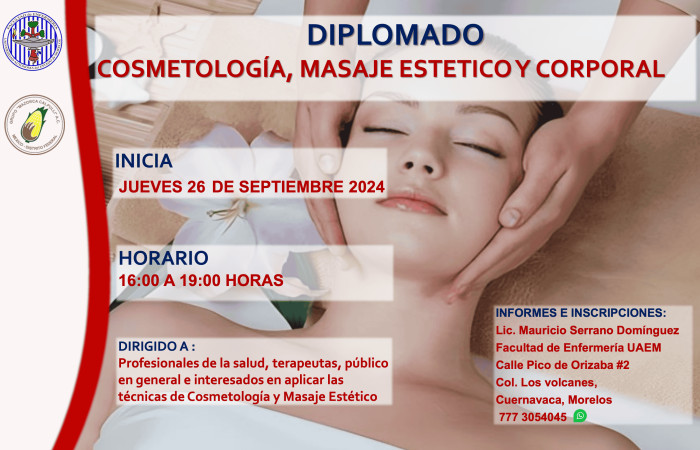 DIPLOMADO COSMETOLOGÍA, MASAJE ESTÉTICO Y CORPORAL