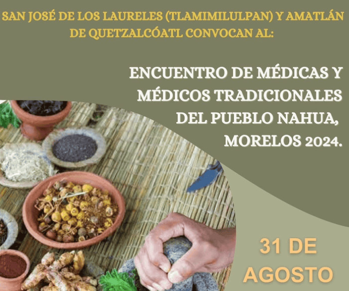 ENCUENTRO DE MÉDICAS Y MÉDICOS TRADICIONALES DEL PUEBLO NAHUA, MORELOS 2024.