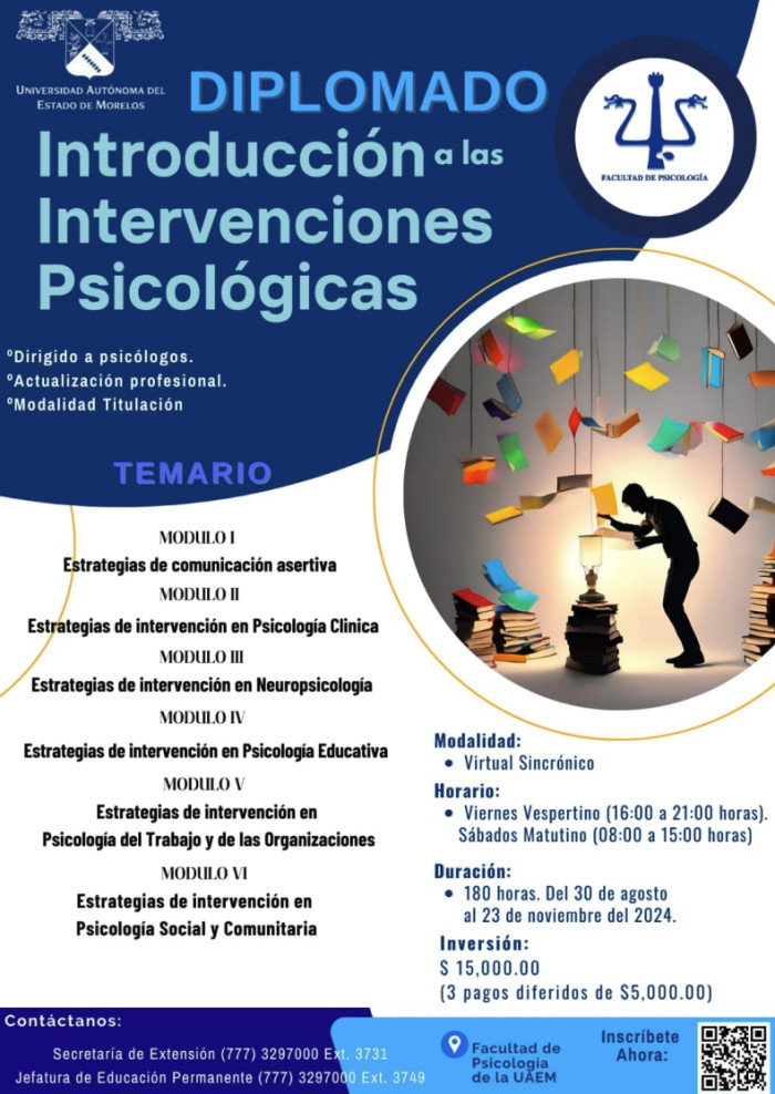 DIPLOMADO Introducción a las Intervenciones Psicológicas