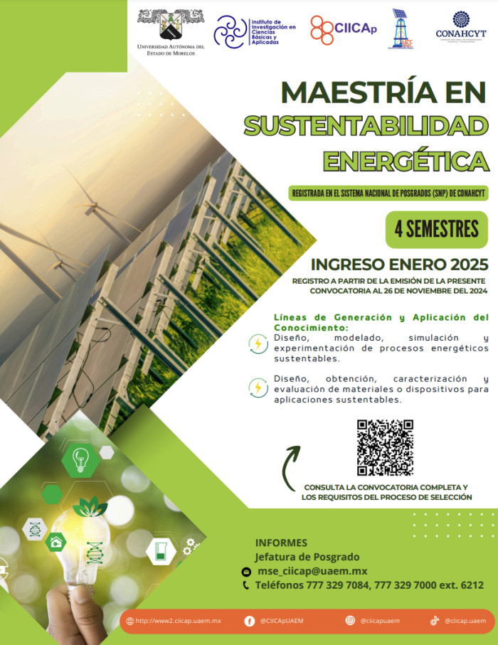Maestría en Sustentabilidad Energética | Ingreso enero 2025