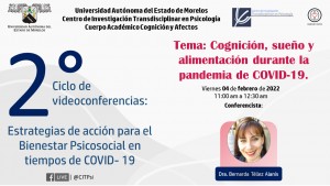 Videoconferencia: Cognición, sueño y alimentación durante la pandemia de COVID-19
