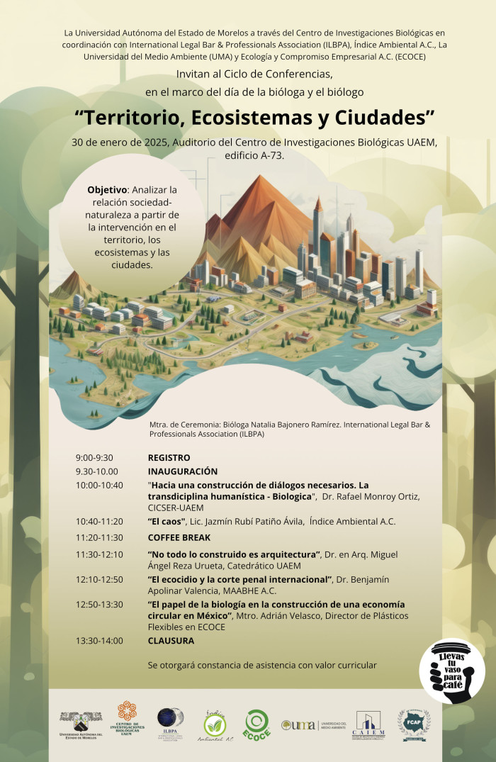 Ciclo de conferencias: "Territorio, Ecosistemas y Ciudades"