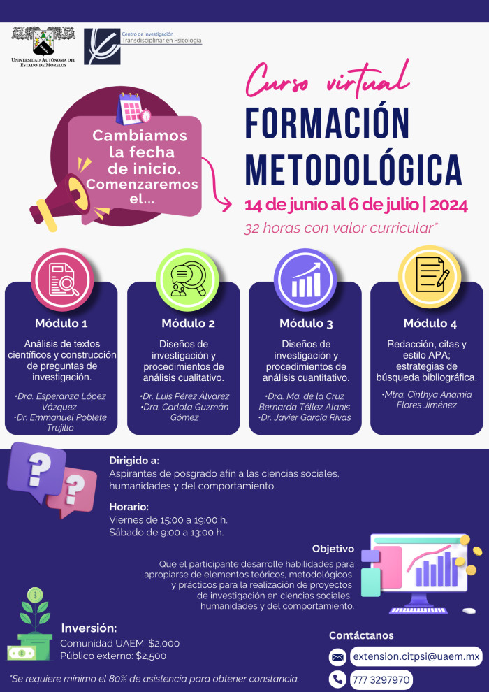 Curso virtual | Formación metodológica