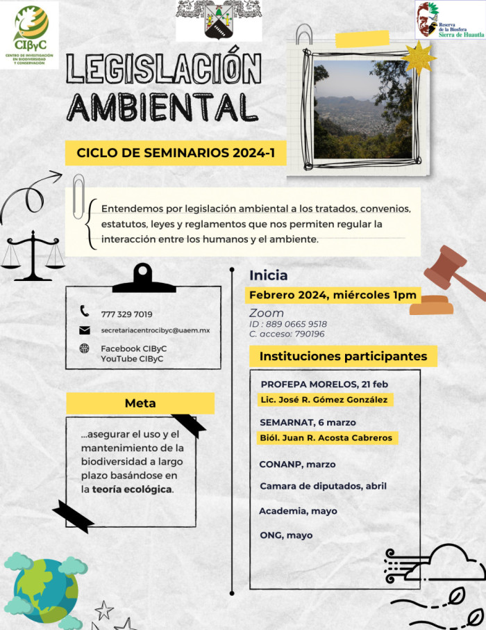 Ciclo de Seminarios Institucionales: Legislación ambiental