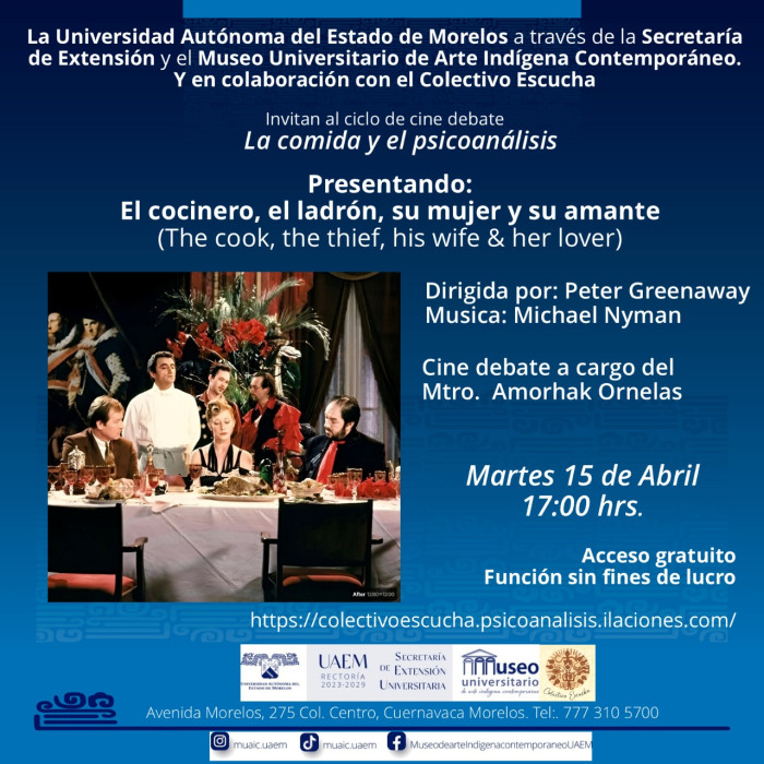 Ciclo del cine y debate: La comida y el psicoanálisis