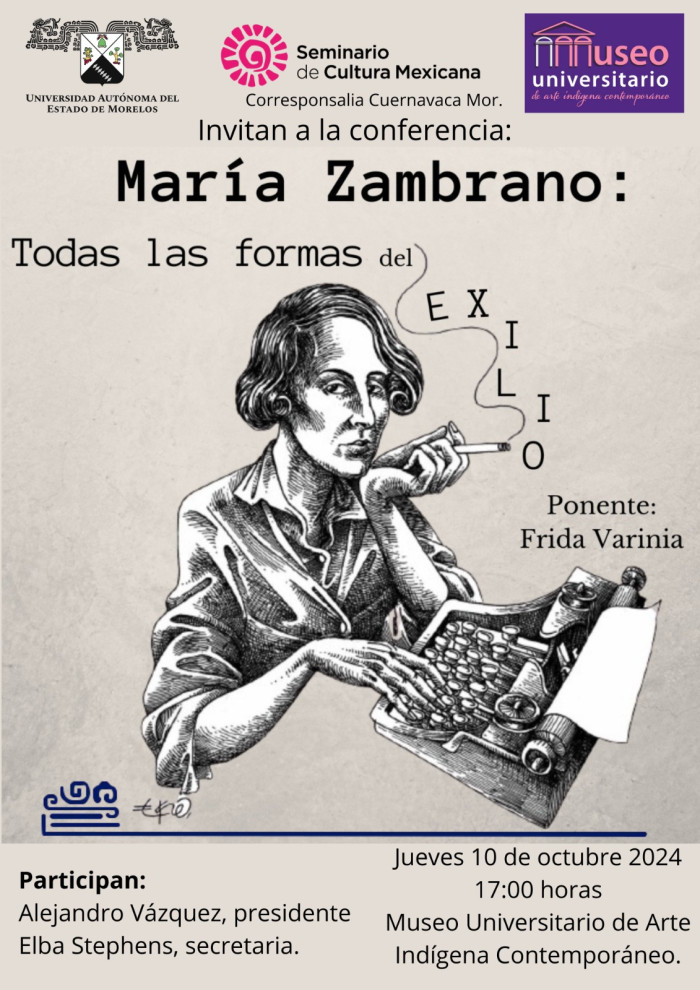 Conferencia: María Zambrano: Todas las formas del exilio
