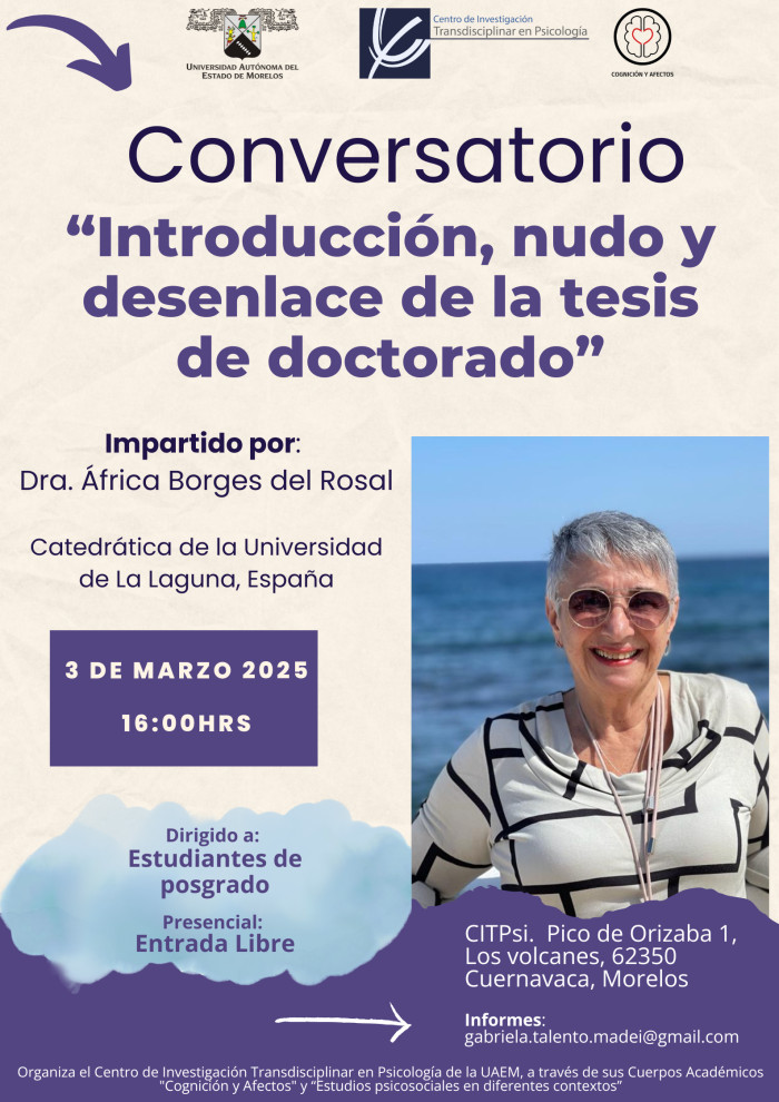 Conversatorio "Introducción, nudo y desenlace de la tesis de doctorado"