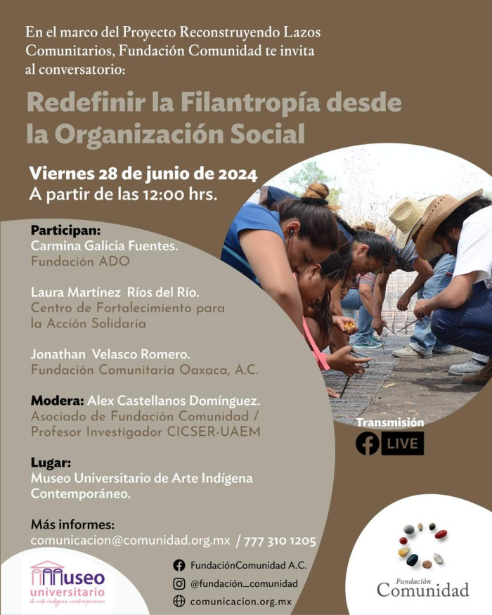 Conversatorio: Redefinir la Filantropía desde la Organización Social