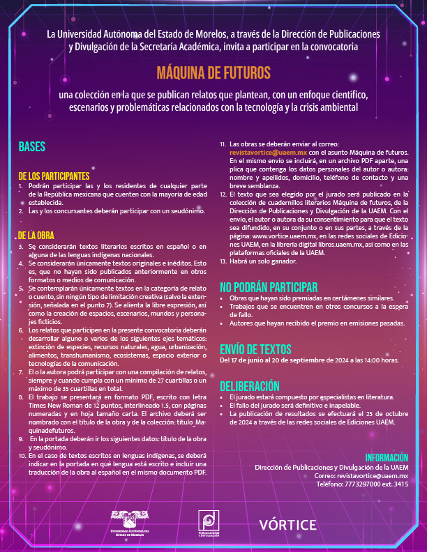 Convocatoria al concurso Máquina de Futuros en su edición 2024