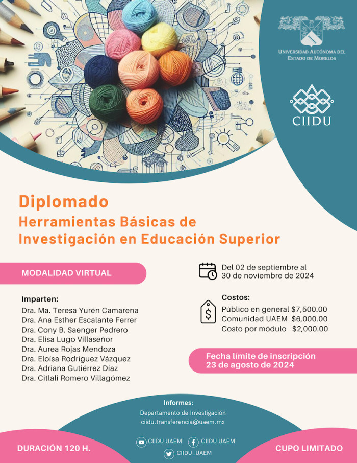 Diplomado en Herramientas Básicas de Investigación en Educación Superior | 2024