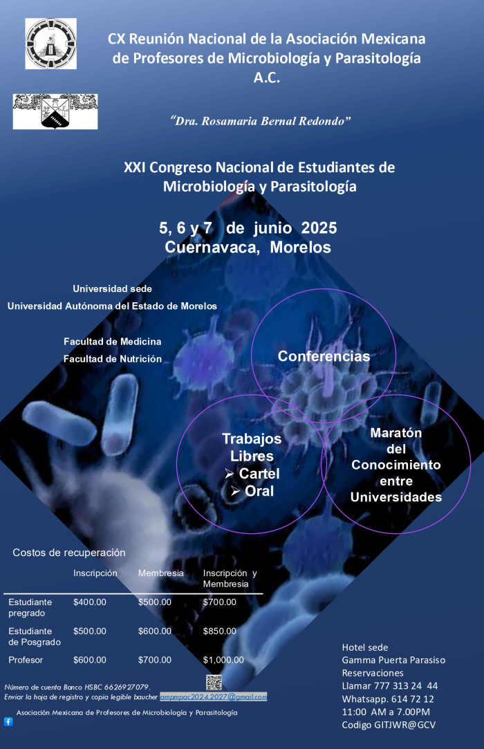 XXI Congreso Nacional de Estudiantes de Microbiología y Parasitología