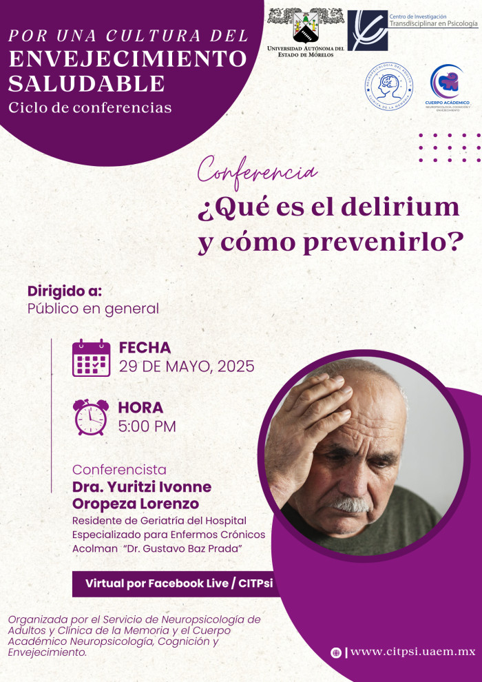 Conferencia ¿Qué es el delirium y cómo prevenirlo?